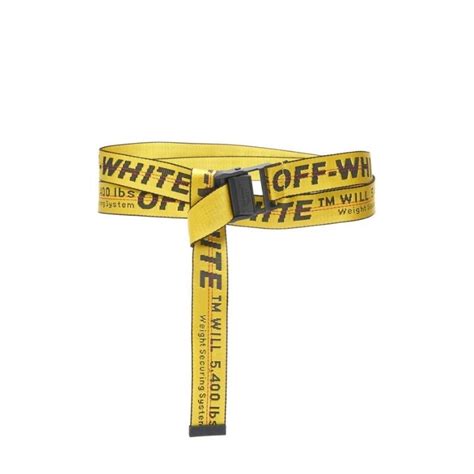 Off White Industrial Belt Yellow Black Ss19 Limited Resell