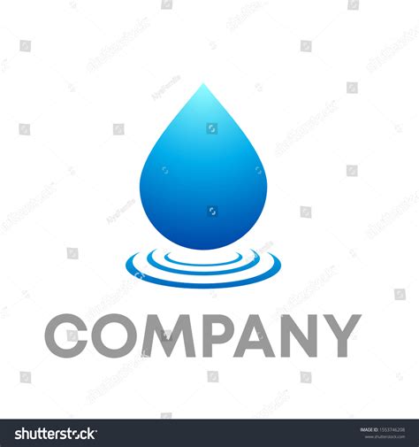 Water Drop Logo Vector Template Design Royalty Free Stock Vector