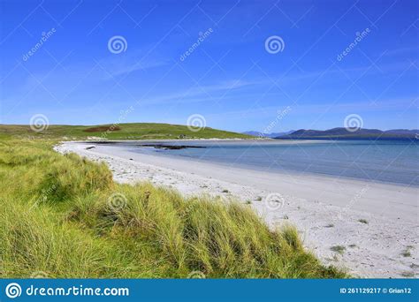 Beautiful Beach Scene Of Outer Hebridean Island Of Scotland Stock Image
