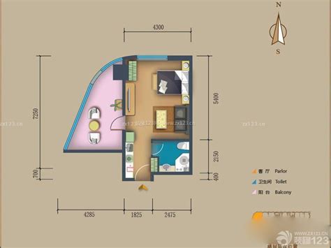 郑州现代风格90平米设计方案 两室两厅平面图 装信通网