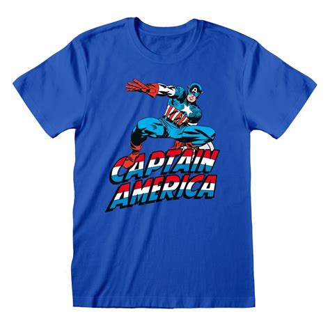 Marvel Comics Captain America T Shirt Free Shipping Over £20 Hmv Store