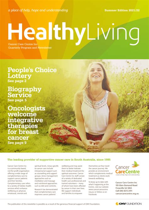 Healthy Living Magazine Cancer Care Centre