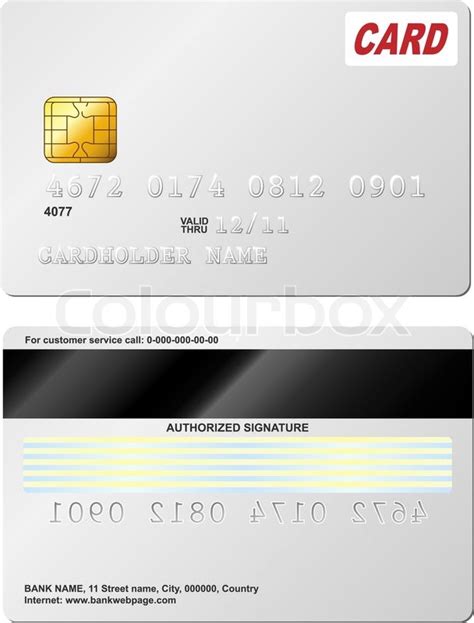 Hence you cannot use it for certain transactions that you have to exchange real money. Blank credit card vector template. Front and back view. | Stock Vector | Colourbox