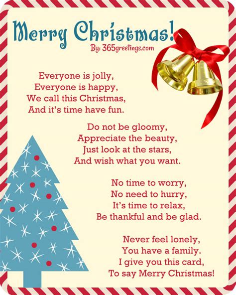 Merry Christmas Poem All About Christmas
