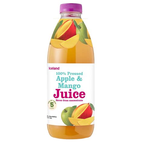 Iceland 100 Pressed Apple And Mango Juice 1l Fruit Juice Iceland Foods