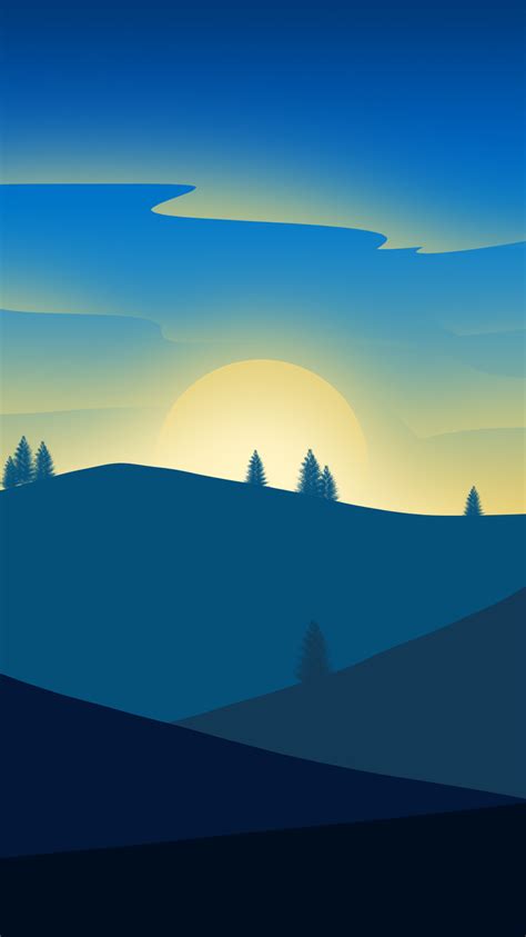 750x1334 Sunrise Landscape Minimalism 5k Iphone 6 Iphone 6s Iphone 7