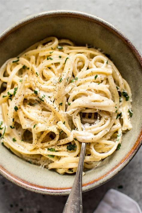 15 Minute Creamy Garlic Pasta Recipe Salt And Lavender
