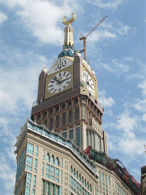 The tallest hotel, the largest indoor space (1.6 million square meters for the total project), and on the list of tallest buildings, it currently holds second place. Makkah Royal Clock Tower - The Skyscraper Center