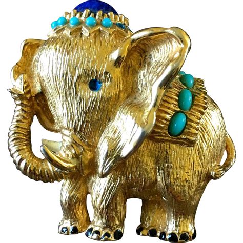Panetta Elephant Pinpendant From Susiesvintagejewelrystore On Ruby Lane