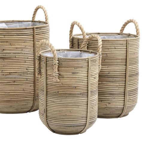 Large Rattan Baskets By The Forest & Co | notonthehighstreet.com