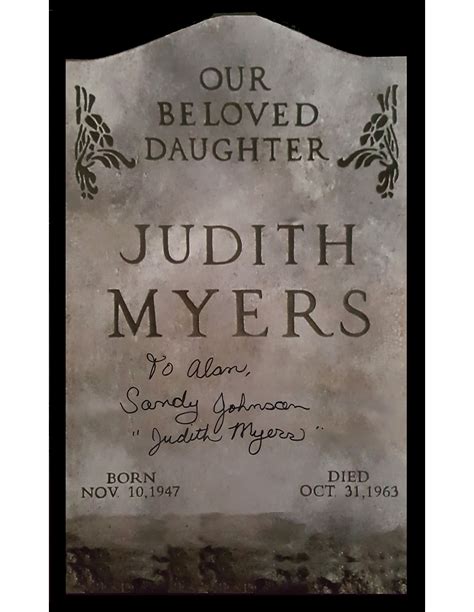 Judith Tombstone Myers Tombstone Autographed Poster