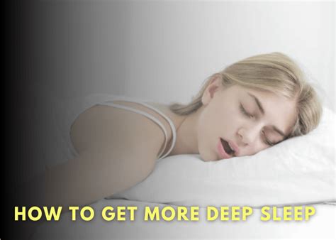 How To Get More Deep Sleep Sleep Savvy