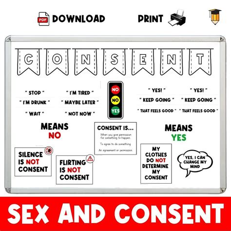Sex And Consent Bulletin Board School Decor Physical Etsy