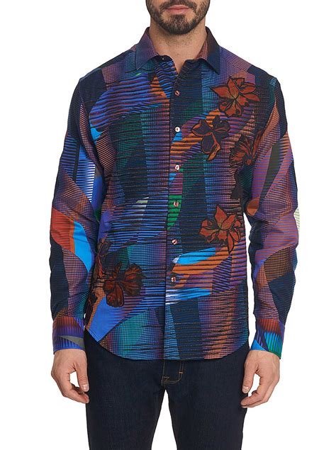 Robert Graham Limited Edition Canyon Flower Graphic Sport Shirt In
