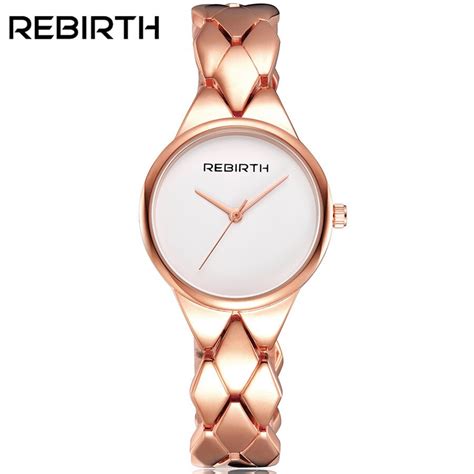 brand rebirth luxury high quality watches women quartz ladies stainless steel wrist bracelet