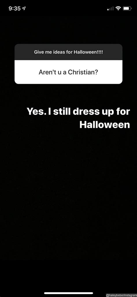 this is hailey baldwin s response after being called fake christian over halloween post
