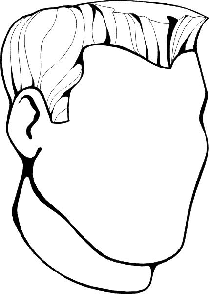 Blank Head Coloring Page - ClipArt Best