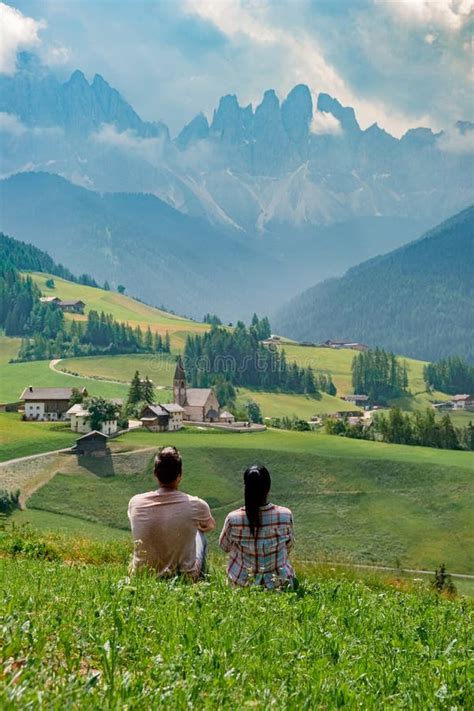 View Of Santa Maddalena Church In Dolomites Italian Alps Val Di Funes