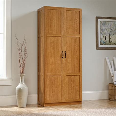 Sauder Homeplus Basic Storage Cabinet Sienna Oak Preferredcheap