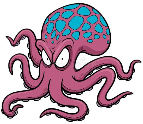 Octopus Vector Illustration Of Cartoon Octopus