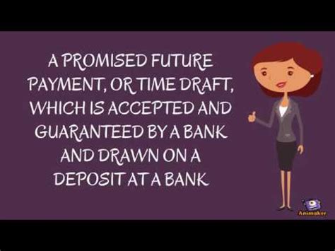 Bankers at the top of their game enjoy rewards most people can only dream of, but if you're thinking of joining the profession, it's worth considering the potential downsides, as well as the ups. Trade finance - Banker's Acceptance (BA) - YouTube