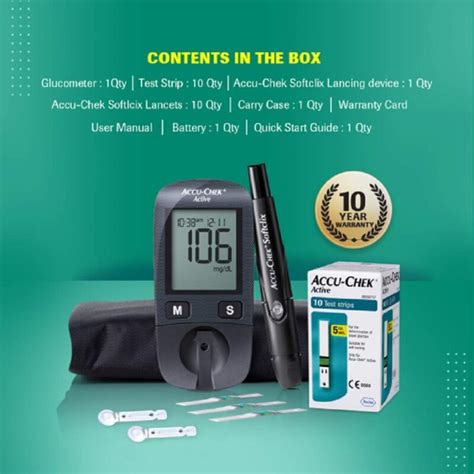Accu Chek Active Blood Glucose Sugar Meter Kit Uppa Pharmacy
