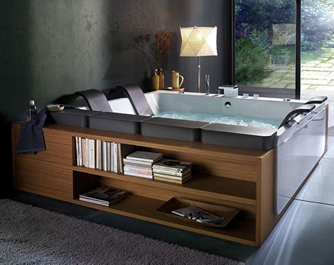 Ottomans & storage ottomans on sale. Blebleu Large Whirlpool Bathing Tub by Thais Art