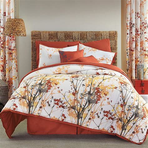 Brylanehome Funky Floral 6 Pc Comforter Set Twin Orange