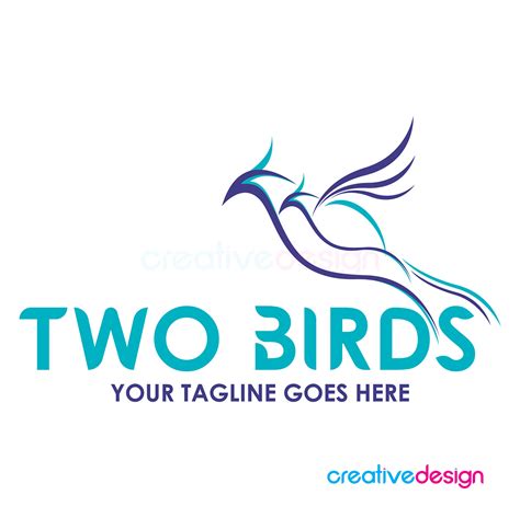 Two Birds Logo Design 27 Mar 2019creative Design On Behance