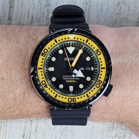 Seiko Prospex Marine Master Professional M Diver Sbbn Yellow Fin Tuna Watchuseek