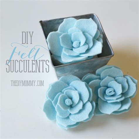 Awesome Diy Felt Flowers And Succulents Projects