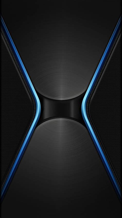 Black With Neon Blue Wallpaper Free Android Wallpaper Black