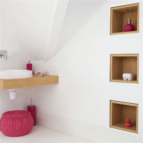 The best bathroom shelving ideas add both style and function to your space whether you're working with a tiny powder room or an expansive master for even the tiniest bathrooms, hang high shelving for a smart storage solution. Recessed shelving | Bathroom storage ideas that will ...