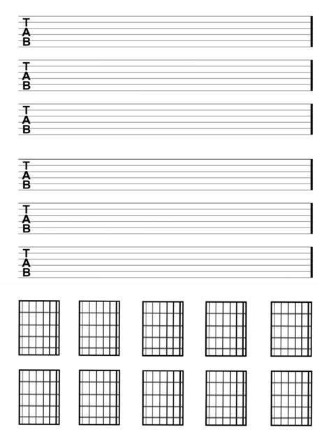 Guitar Tabs Templates Pdf