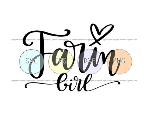 Farm Girl Svg For Cutting Machine Cricut And Silhouette Cameo Etsy