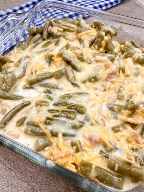 Cheesy Green Bean Casserole Back To My Southern Roots