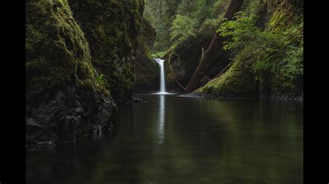 Punchbowl Falls Oregon 1 Hour Of Nature Sounds Relaxing