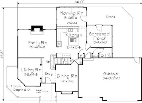 Arts And Crafts House Plan First Floor 045d 0007 From Houseplansandmore