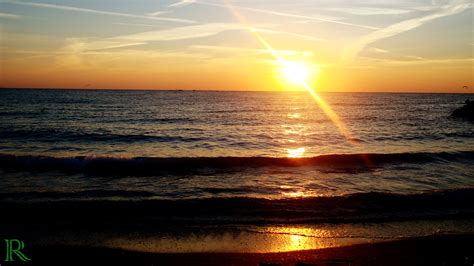 Wallpaper Sunlight Sunset Sea Shore Beach Sunrise Evening