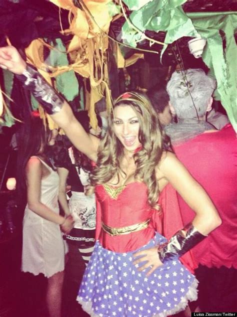 Luisa Zissman Transforms Into Wonder Woman For Halloween Club Night Pictures