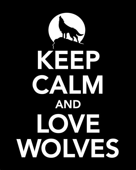 The love of my life, loves french toast. Keep Calm and Love Wolves Print