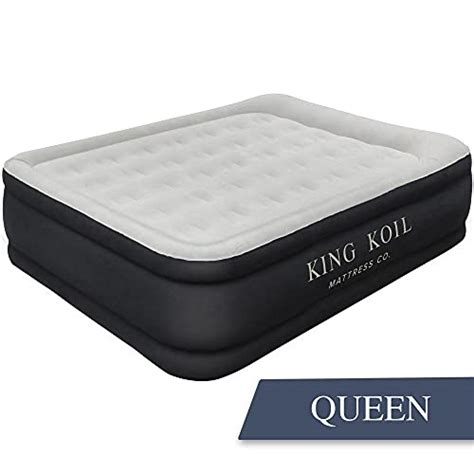 King Koil Luxury Air Mattress Queen With Built In Pump For Home