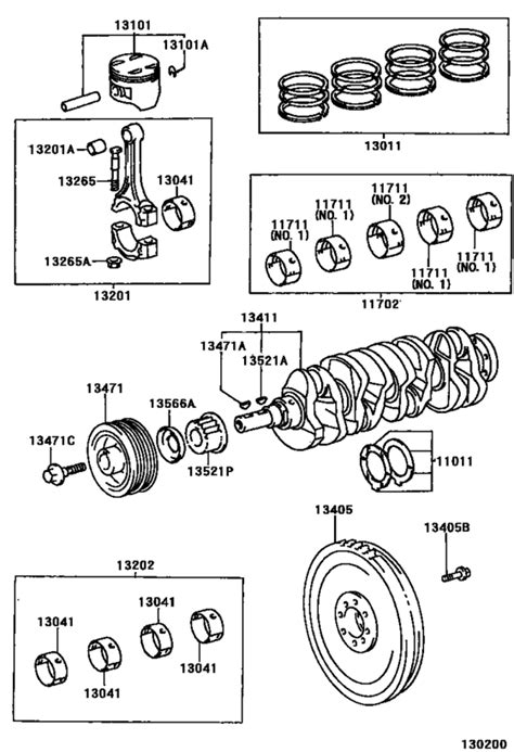 Angle 30° or more and engine output revolution 2500rpm or more or. Crankshaft & Piston for 1998 - 2005 Toyota ALTEZZA ...