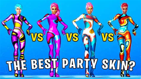 Fortnite Dance Battle Of Party Girl Skins Nightlife Party Mvp Party