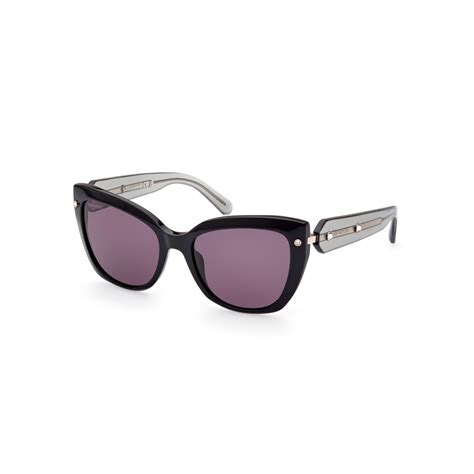 Swarovski Sk 0391 01a Shiny Black Sunglasses Woman