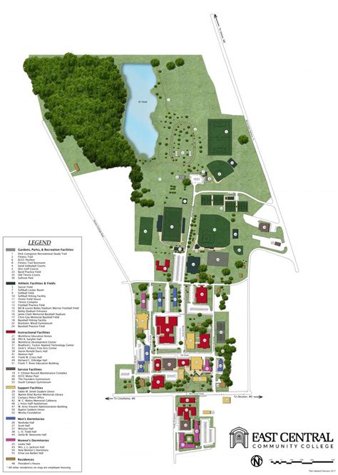 Eastern Connecticut State University Campus Map Map