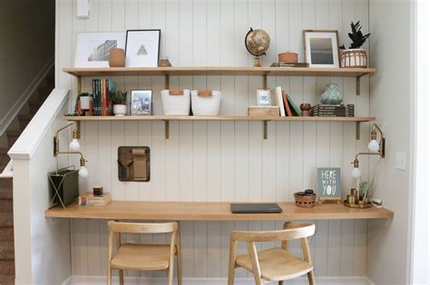 How We Transformed A Blank Wall Into A Useful Office Nook One Room