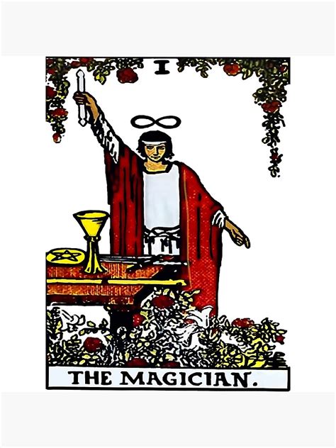 The Magician Card Rider Waite Tarot Poster By Rorykirby Redbubble