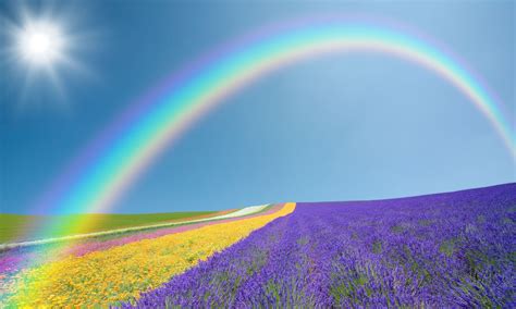 Rainbow Sky Wallpapers Top Free Rainbow Sky Backgrounds Wallpaperaccess