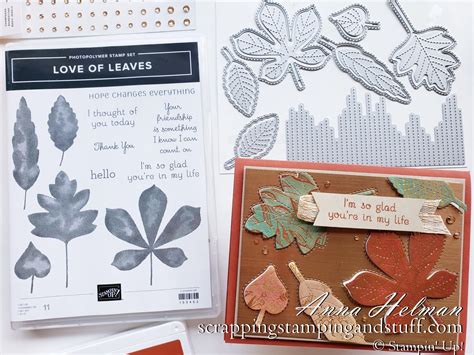 A Gorgeous Leaf Stamp And Die Set